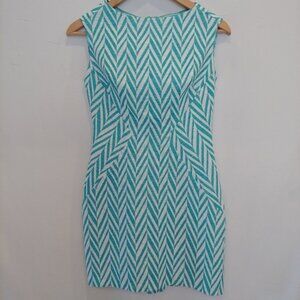 Eva Franco Herringbone Knee length dress